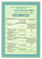 Приложение № 1 лист 2 к ТС РБ