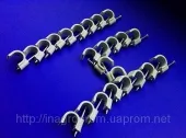 Скобы ( клипсы ) с гвоздём 14 mm круглые для крепления провода и кабеля - ISO 9001