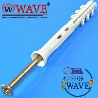 белый дюбель быстрого монтажа 10х100 потай